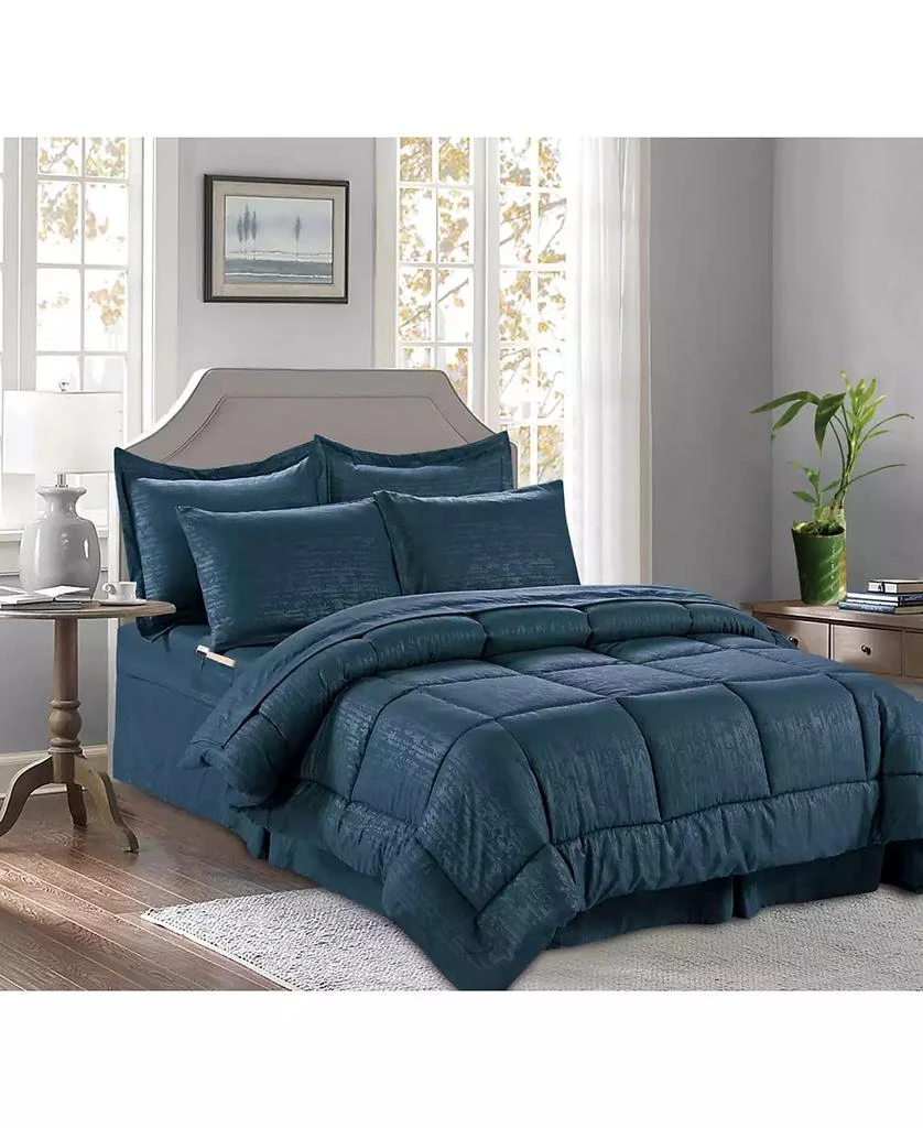 Elegant Comfort Bamboo Pinted 6-Pc. Comforter Set 27