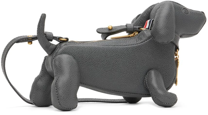 Thom Browne Gray Mini Hector Bag 2