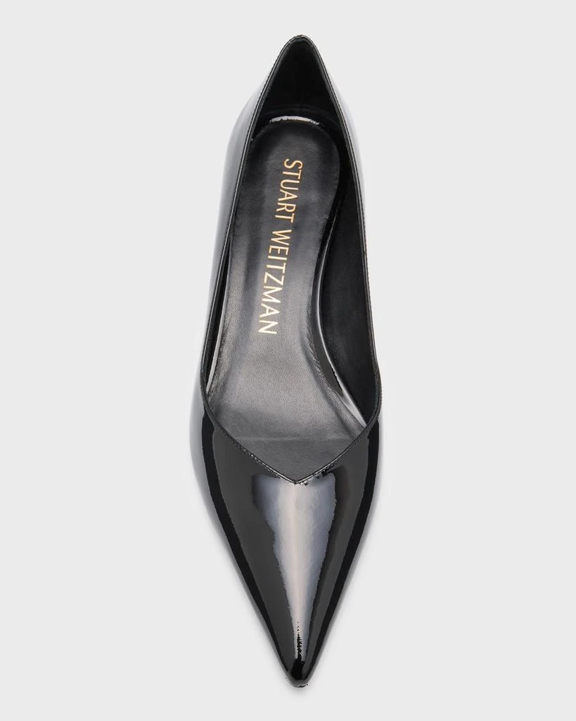 Stuart Weitzman Eva Patent Kitten-Heel Pumps 5