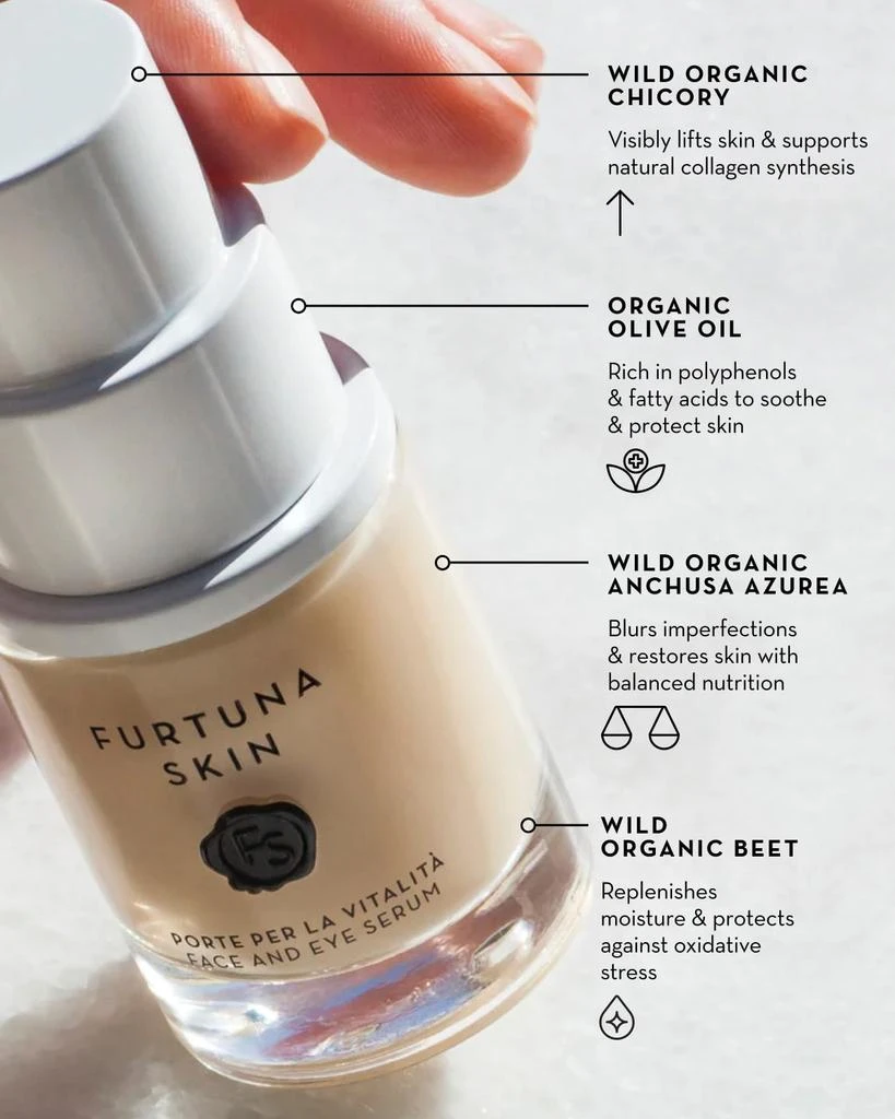 Furtuna Skin Porte Per La Vitalita Face and Eye Serum, 1 oz. 5