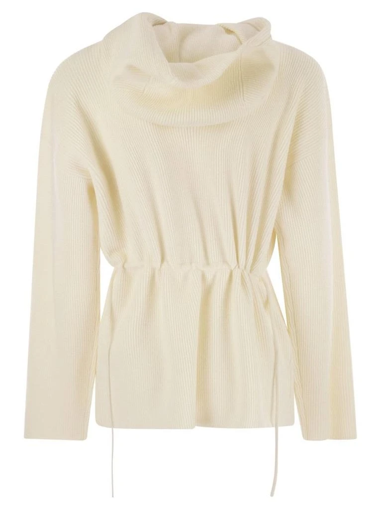 Fabiana Filippi English Rib Co Hooded Sweater 2