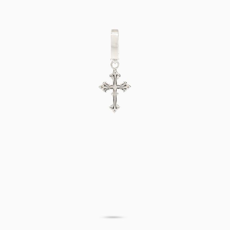 Emanuele Bicocchi Avelli silver 925 cross earring