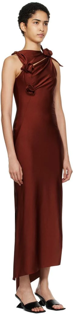burgundy dress shoes women Versatile Off-Shoulder High-Stretch Midi Dress
