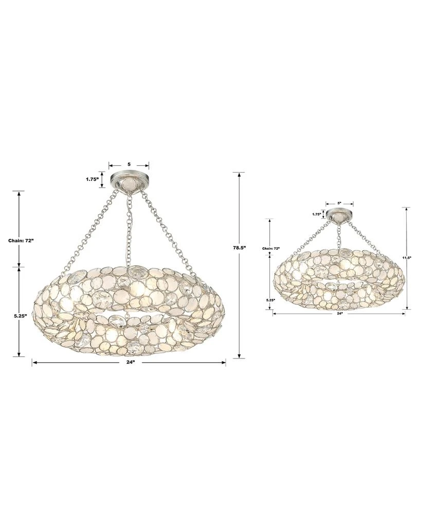 Crystorama Palla 6-Light Semi-Flush Mount 3