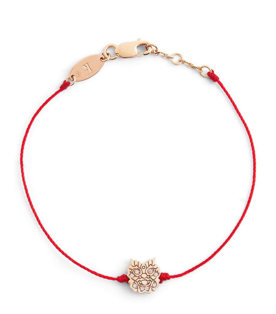 Redline Rose Gold and Diamond Lucky Dragon Bracelet