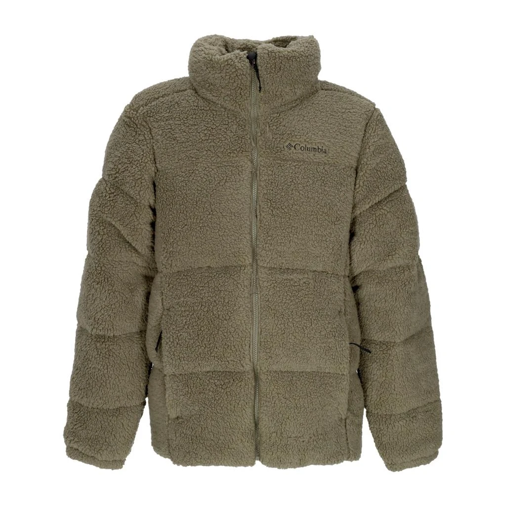 Columbia Men's Bear Puffect Sherpa Jacket Stone Green 1