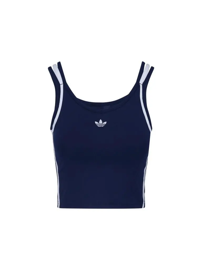 Adidas Adidas Striped Crop Performance Top from Cettire