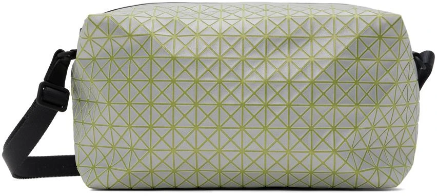 BAO BAO ISSEY MIYAKE Green & Silver Reflector Saddle Bag 