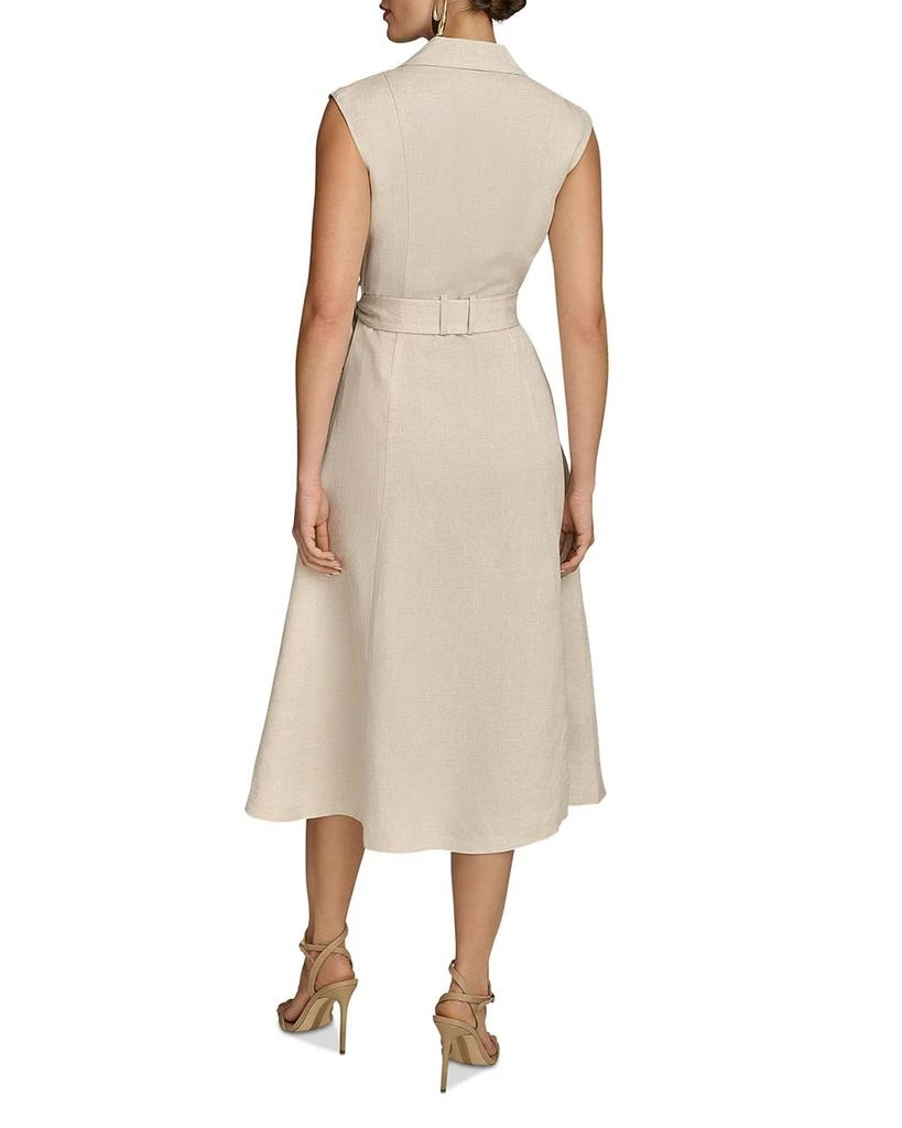 Donna Karan Belted A Line Midi Dress 3