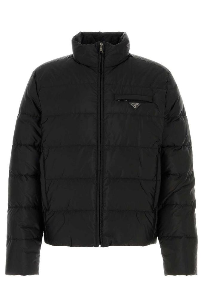 Shop Prada Sport Black Nylon Zip-Up Jacket XXL on Sale at