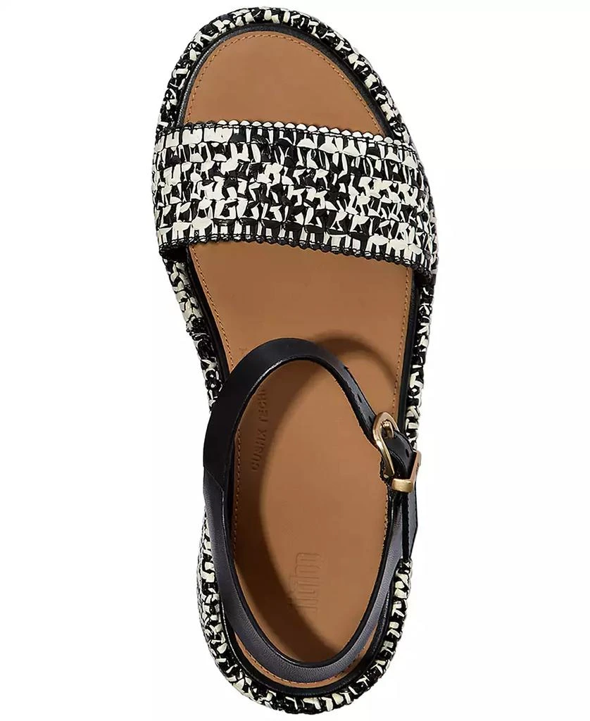 FitFlop Women's Platform Woven Wedge Sandals 3