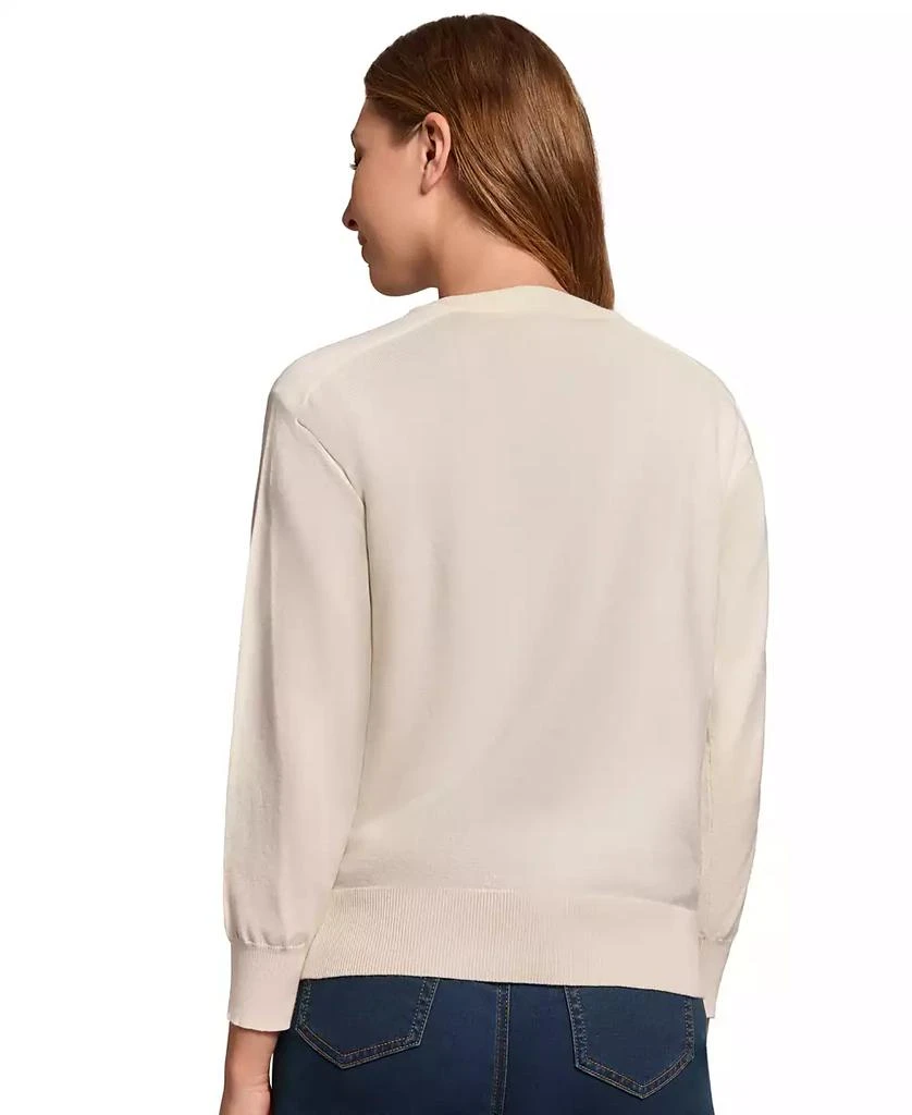 JONES NEW YORK Petite Saddle-Shoulder Cardigan Sweater 3