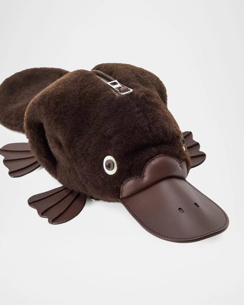 Loewe Platypus Crossbody Bag in Shearling 3