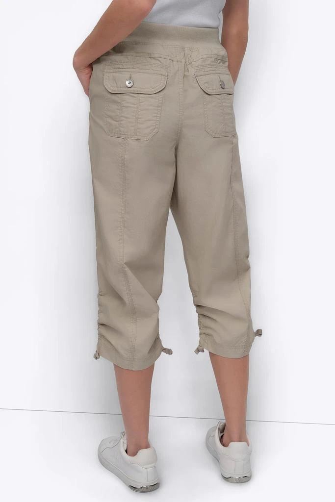 DKNY HIGH-RISE SHIRRED UTILITY CAPRI PANT 2