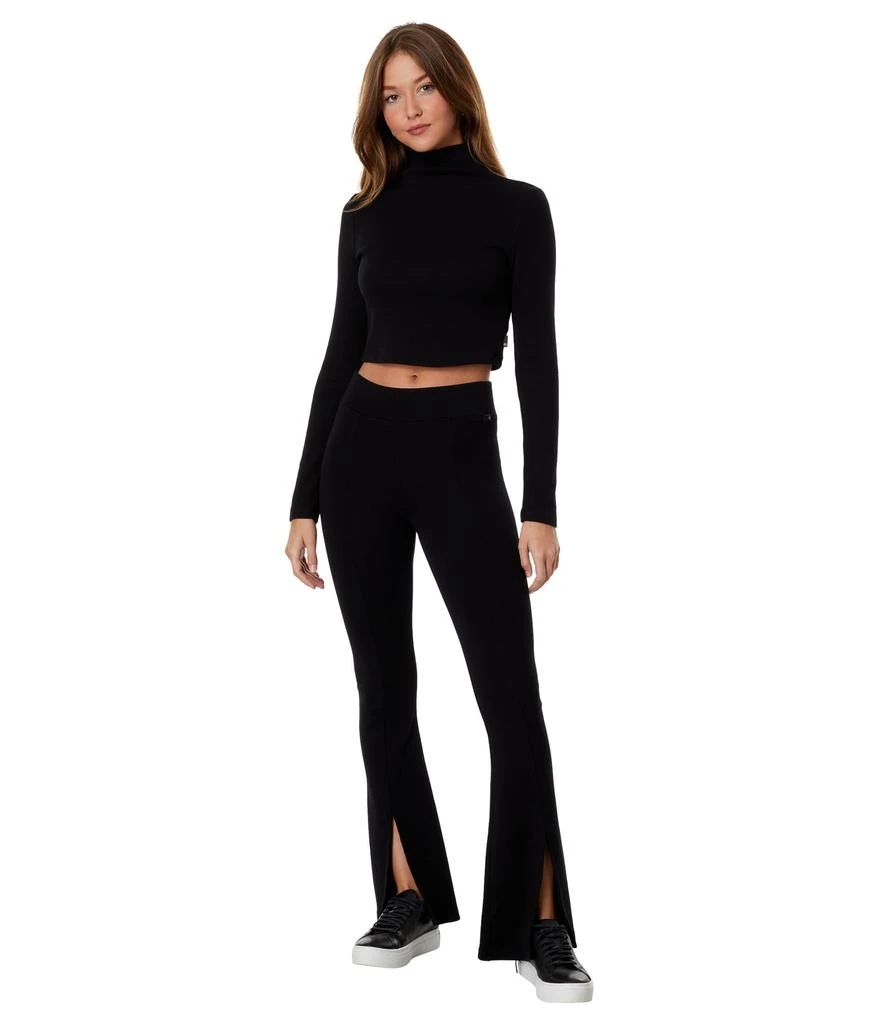 AG Jeans EmRata x AG Kathryn Slim Fit Ribbed Cropped Turtleneck 4