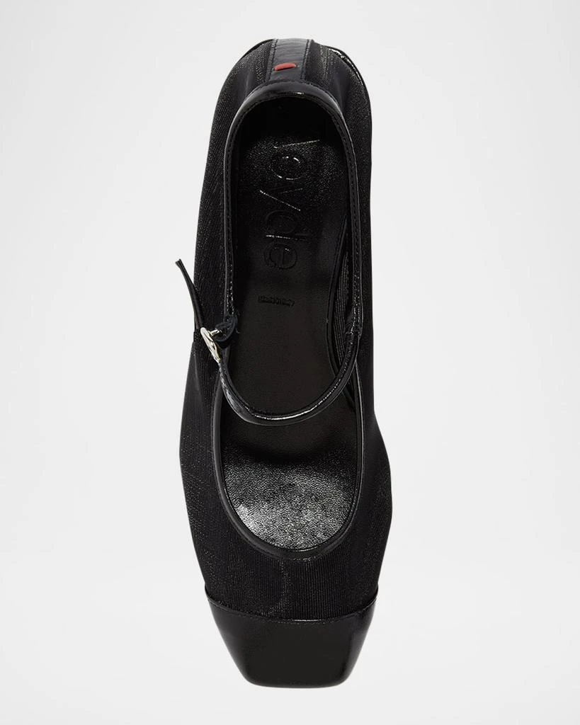 AEYDE Aline Mesh Square-Toe Mary Jane Pumps 4