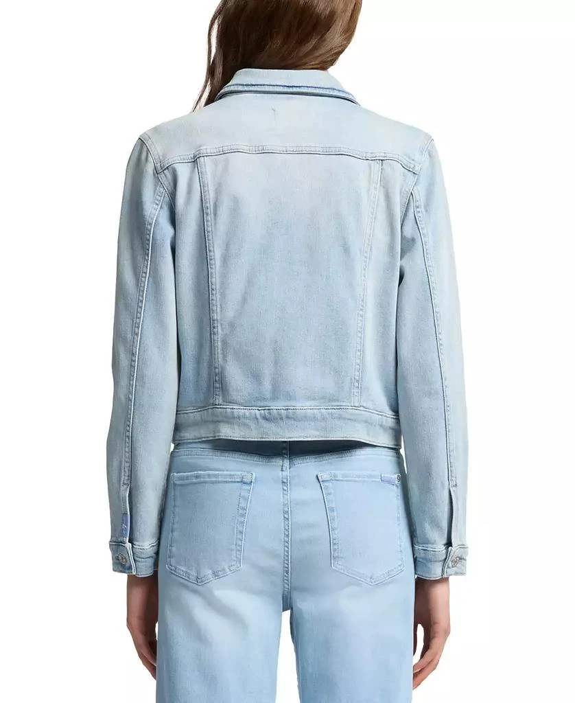7 For All Mankind Women's Classic Denim Tucker Jacket 2