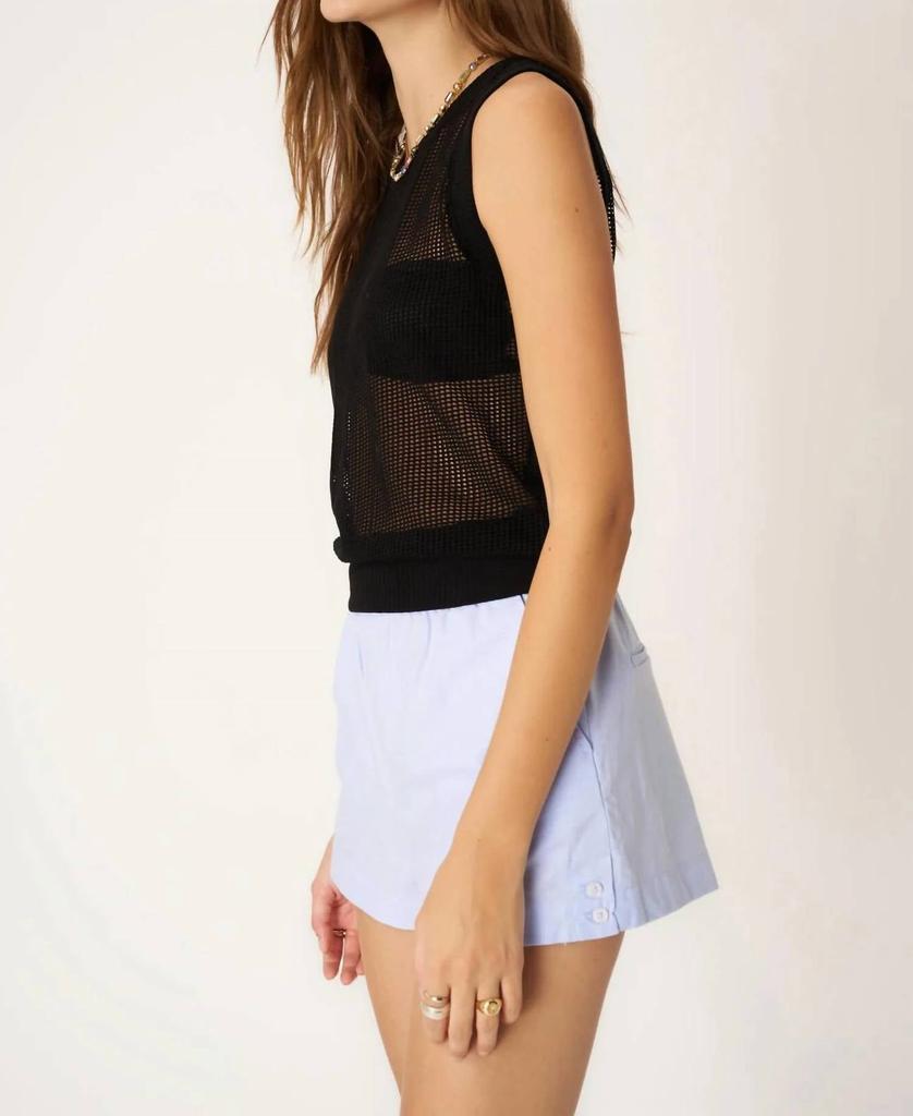 Project Social T Be Real Mesh Sweater In Black