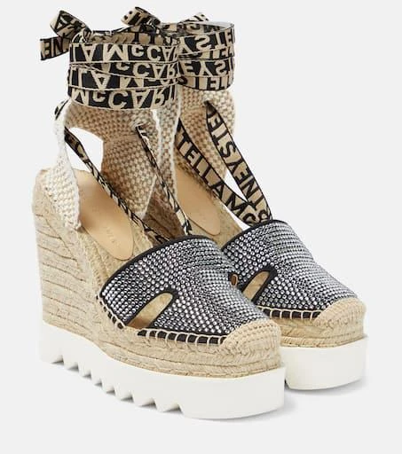 Stella McCartney Embellished espadrille wedges 1