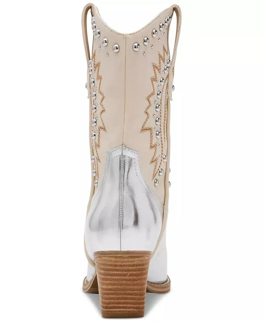 DV Dolce Vita Women's Aledo Contrast Stitch Studded Cowboy Boots 3