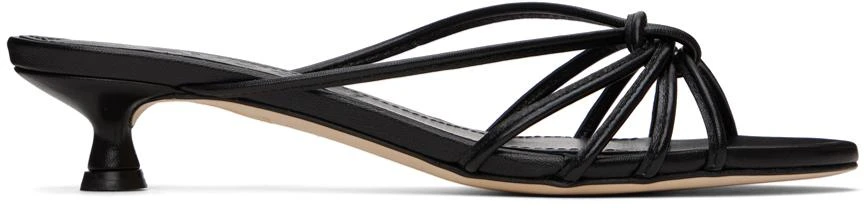 AEYDE Black Milla Heeled Sandals 1