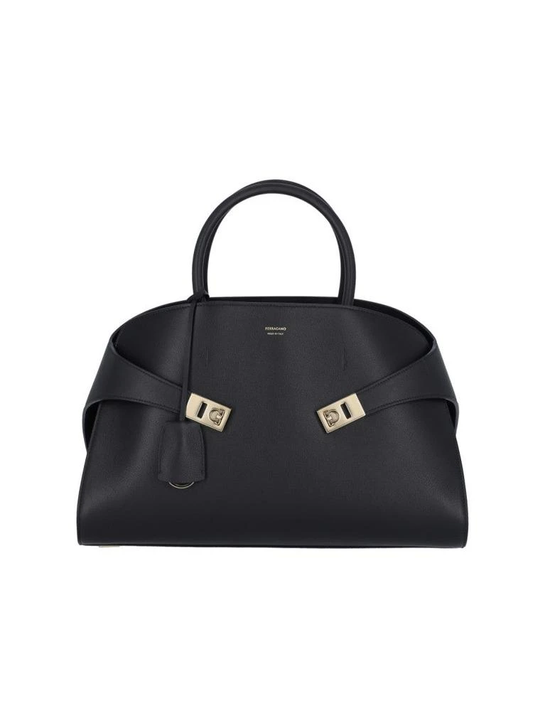 Salvatore Ferragamo Hug" Large Handbag – Black 1