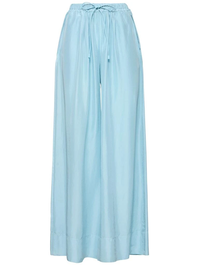 FORTE_FORTE Habotai Silk Drawstring Pants 1
