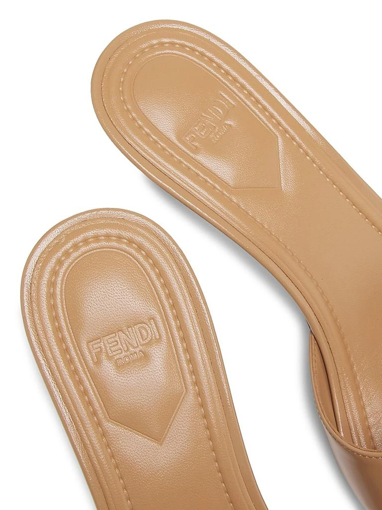 Fendi Fold 50MM Leather Mules 6