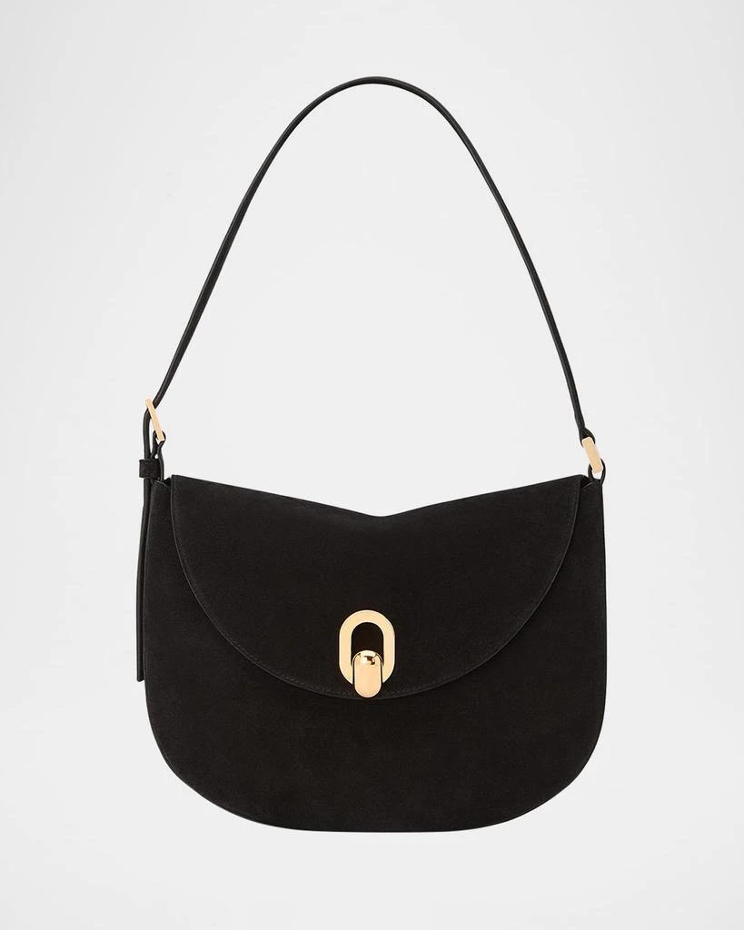 SAVETTE The Tondo Suede Hobo Bag 1