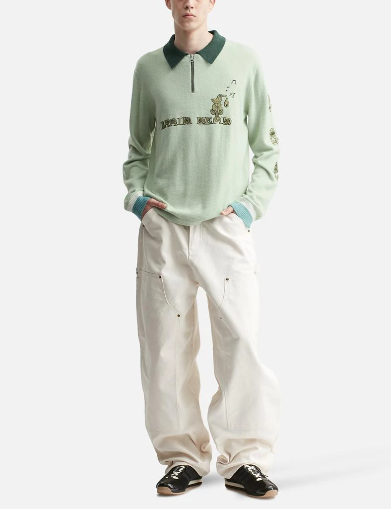 Brain Dead LEX HALF ZIP SWEATER 5