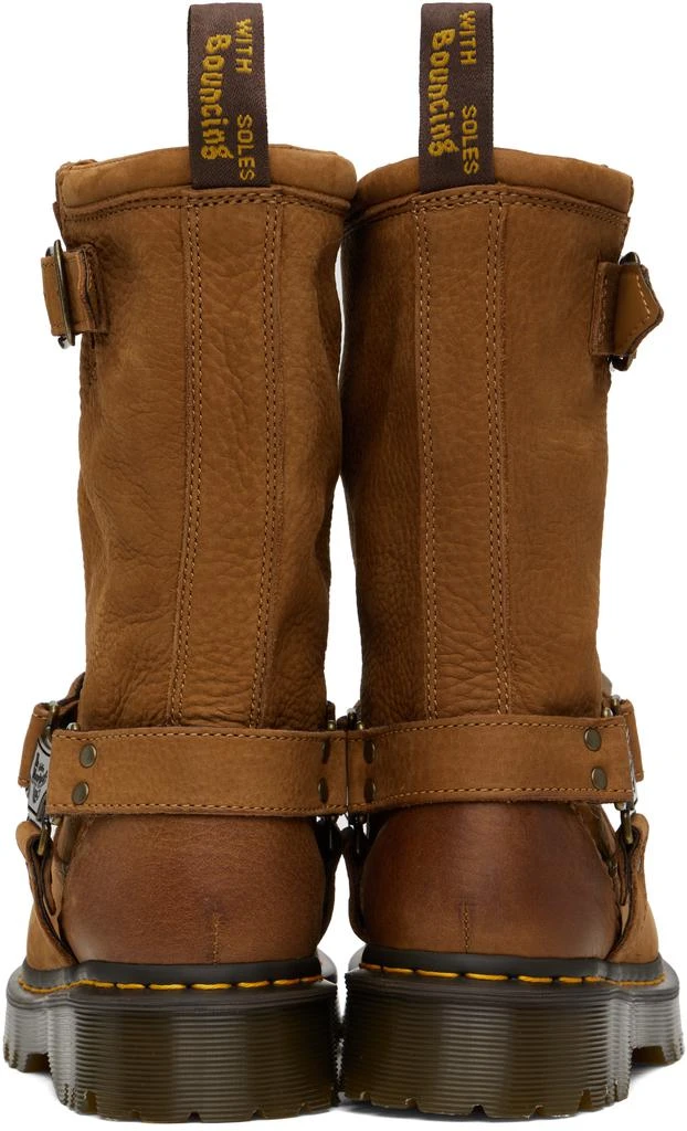 Dr. Martens Tan Anistone Hi Leather Biker Boots 2