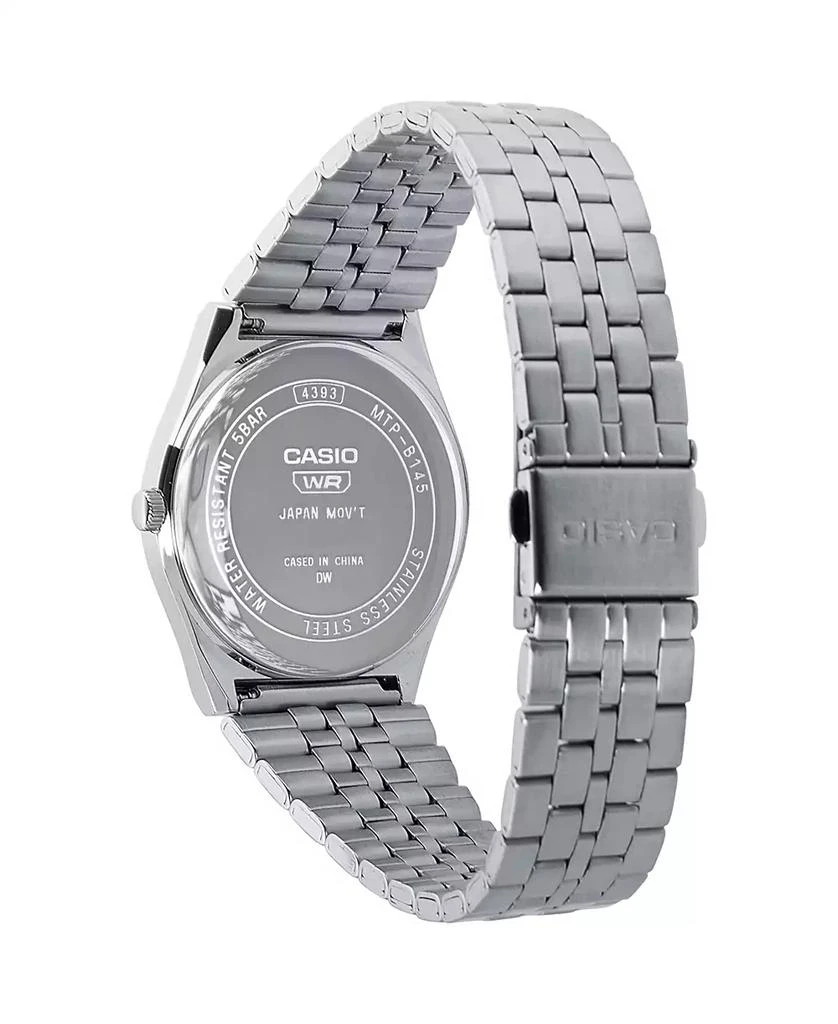 G-Shock Casio Men's Analog Silver-Tone Stainless Steel Watch, 35mm, MTPB145D21VT 3