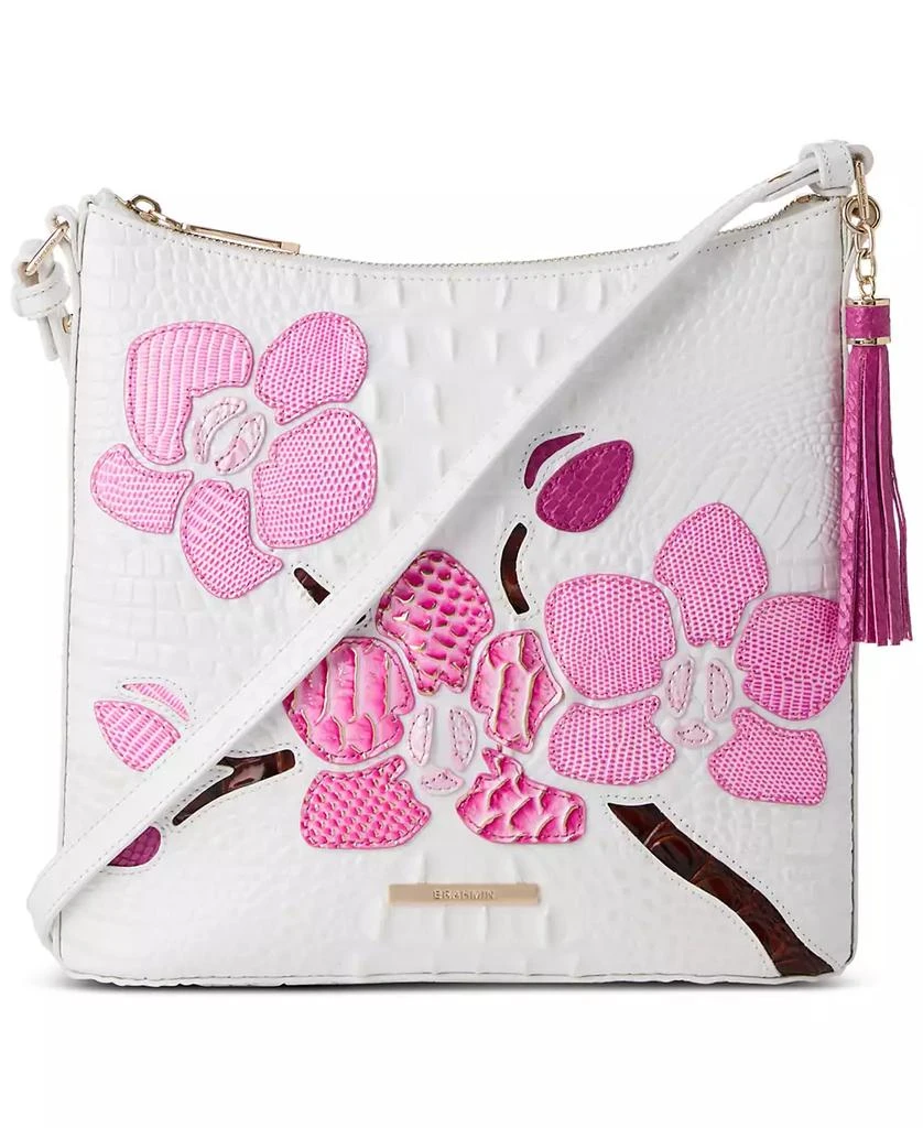 Brahmin Katie Sea Salt White Anabas Small Crossbody 1