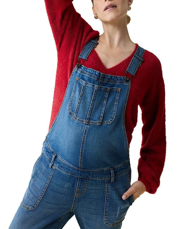 Ingrid 
Isabel Fluffy V-Neck Maternity Sweater 4