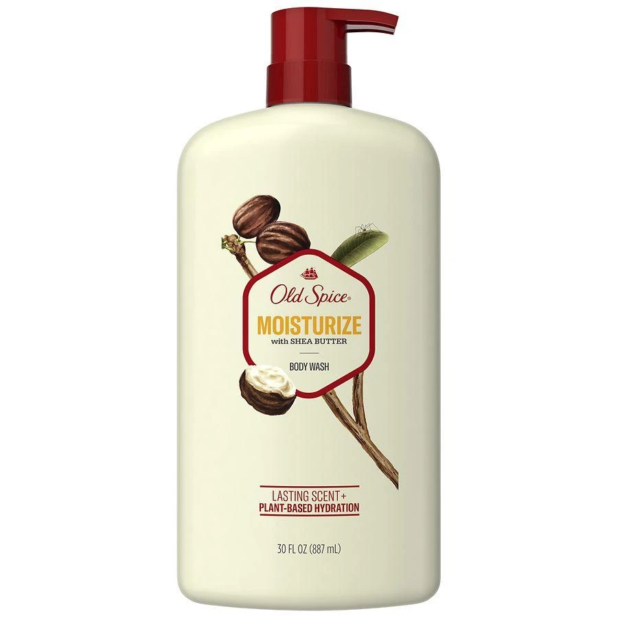 Old Spice Men's Body Wash Moisturize with Shea Butter, 24/7 Moisturization Fresh 4