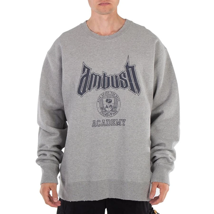 Ambush Grey Academy Crewneck Sweatshirt 1