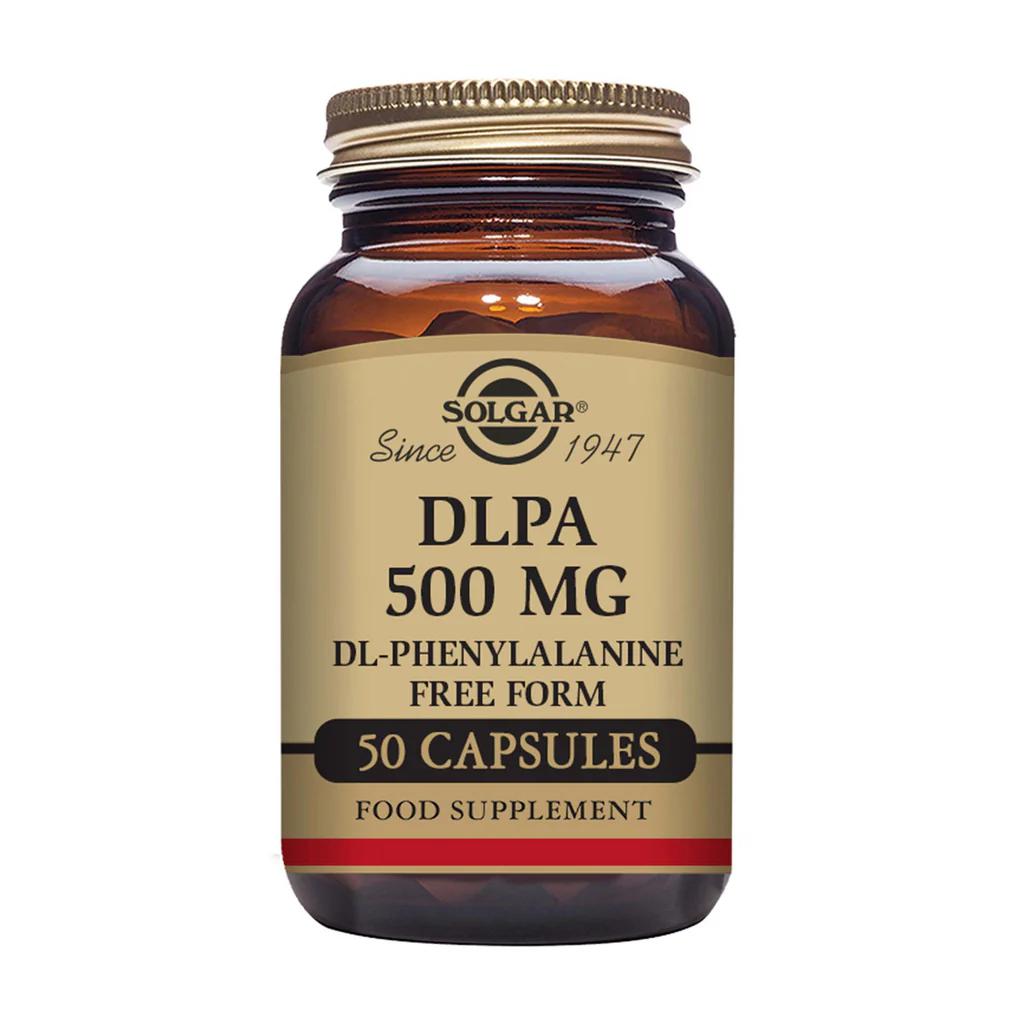 Solgar Solgar -   DLPA DL-Phenylaline 500 mg  (50 Vegetable Capsules)