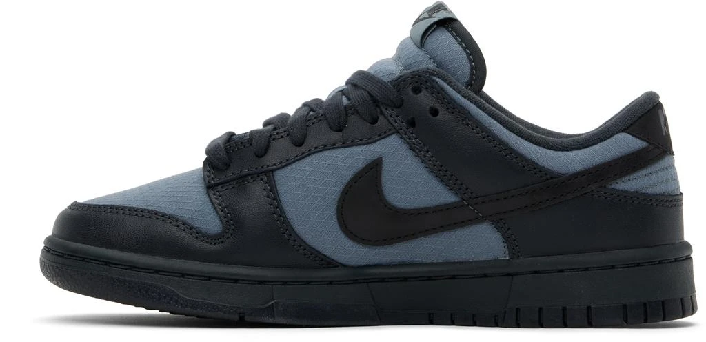 NIKE Black & Gray Dunk Low Retro SE Sneakers 3