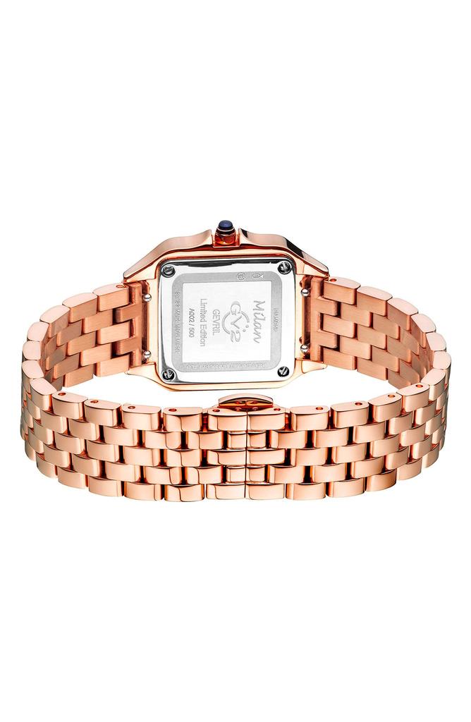 GV2 Women's Milan Diamond Dial Bracelet Watch, 27.5mm