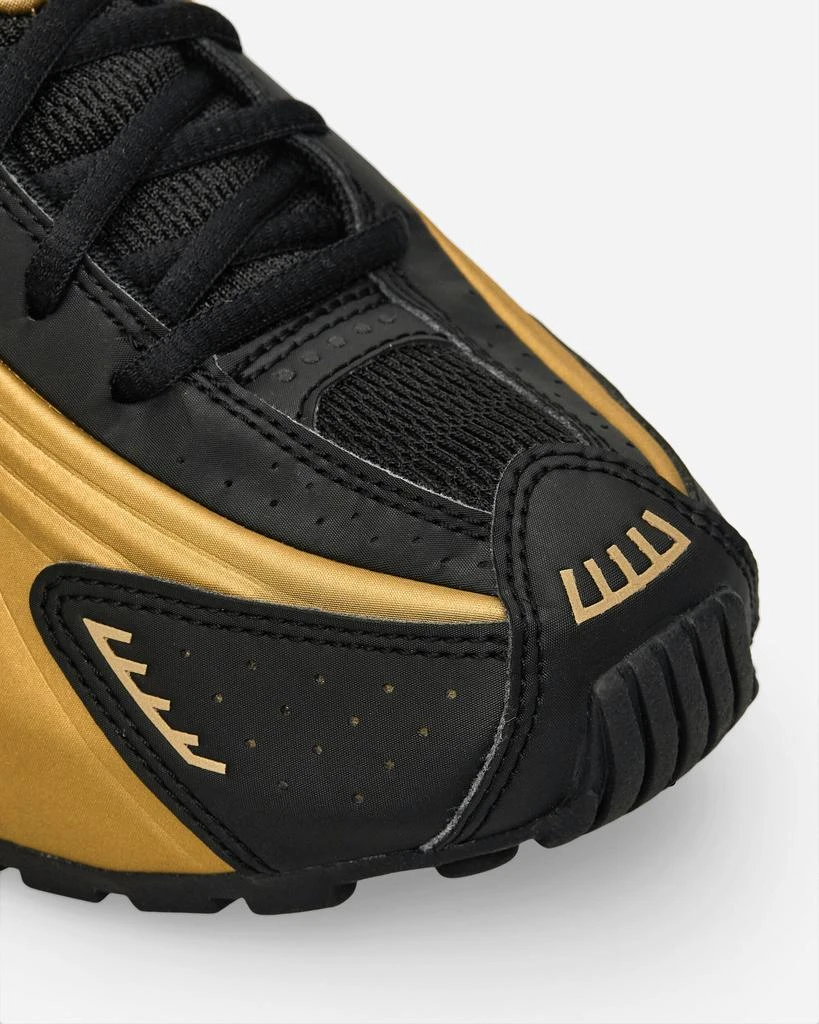 NIKE Women's Shox R4 Sneakers Black / Metallic Gold 7