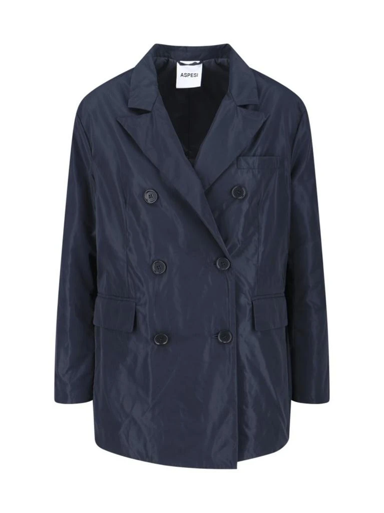 ASPESI "Korine" Double-Breasted Blazer – Navy