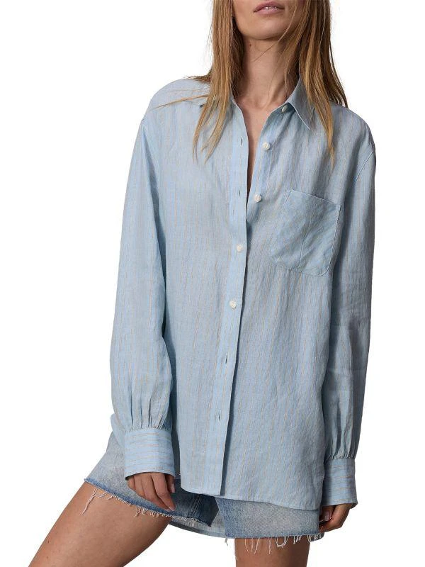 Rag & Bone Maxine Stripe Linen Shirt 1