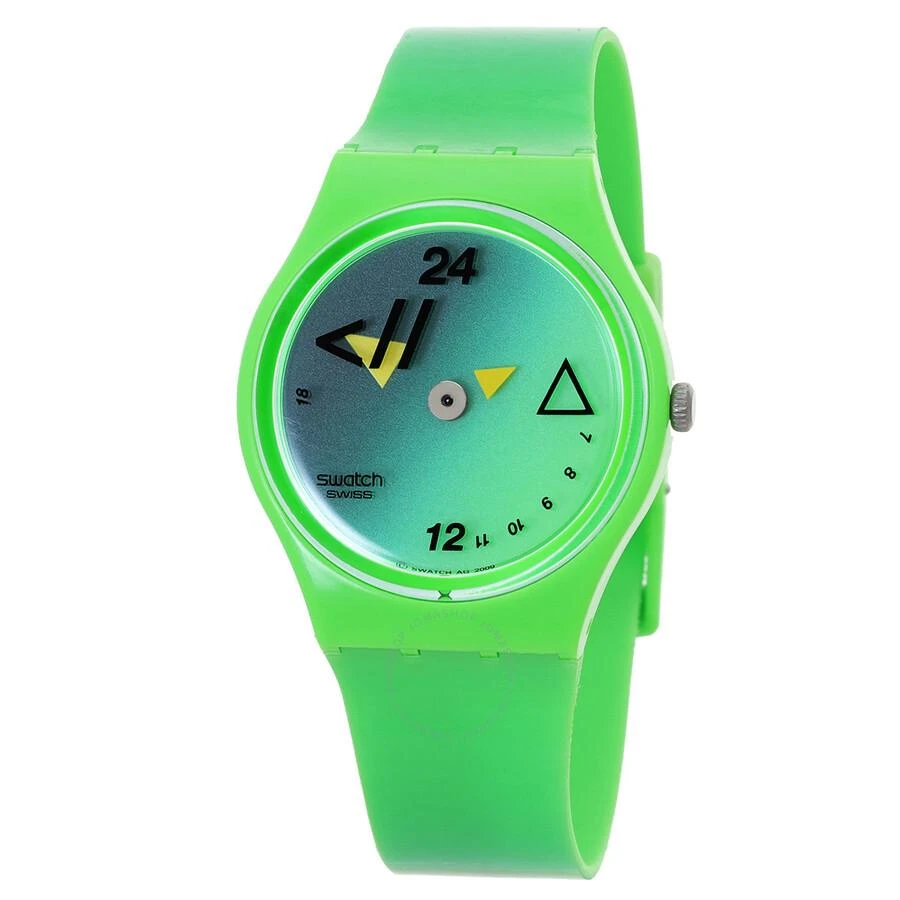 Swatch Fluo Quartz Green Dial Unisex Watch GZ216 1