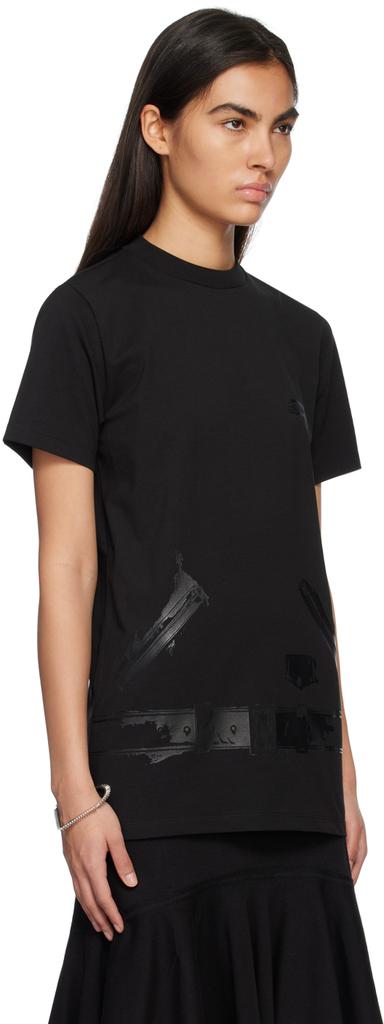 We11done Black Printed T-Shirt