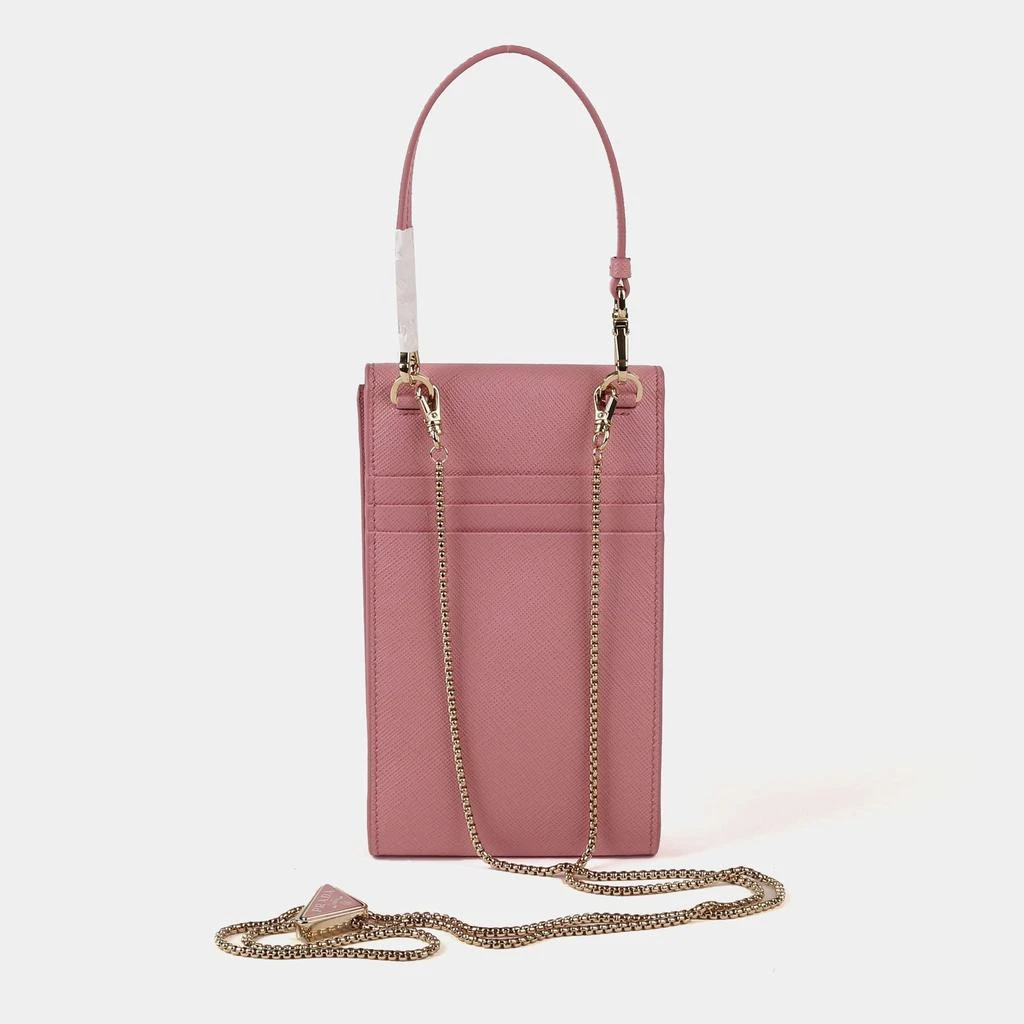 Prada Prada Mini Pink Saffiano Leather Crossbody Bag 2