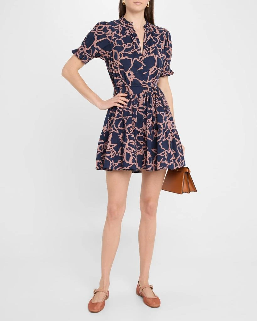 Apiece Apart Las Almas Tiered Floral-Print Mini Dress 2