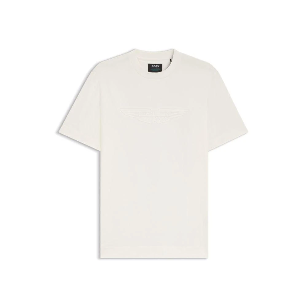 Hugo Boss x ASTON MARTIN mercerized-cotton T-shirt with wing detail