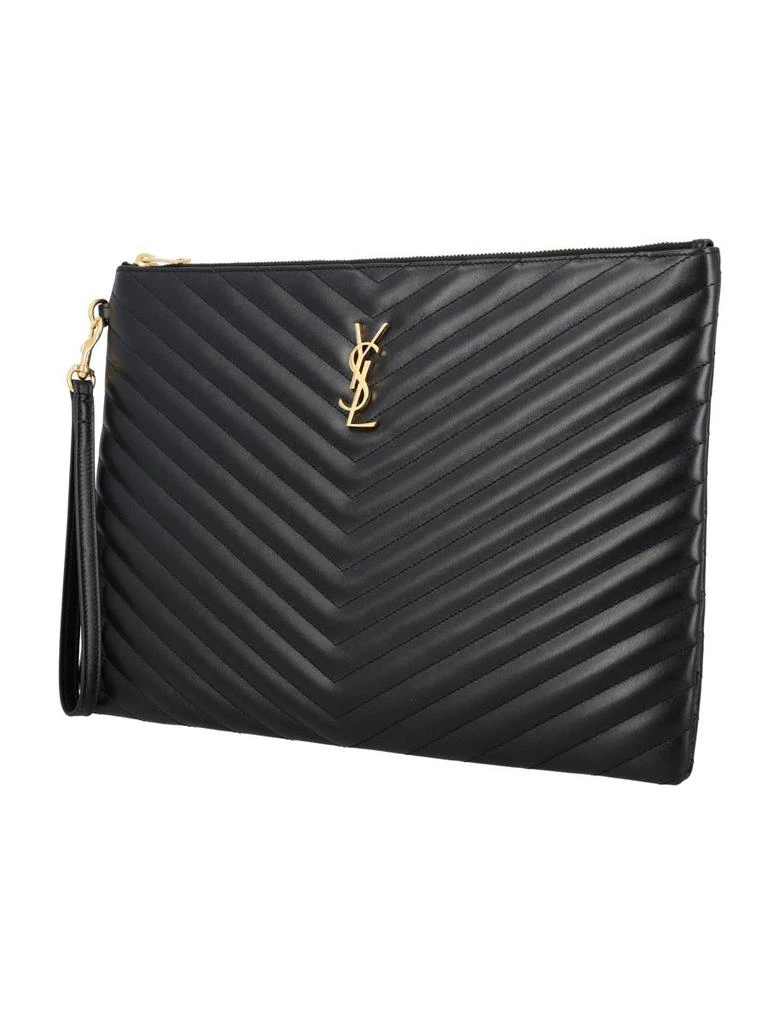 Shop Saint Laurent Ysl Mono Pouch on Sale at BeyondStyle