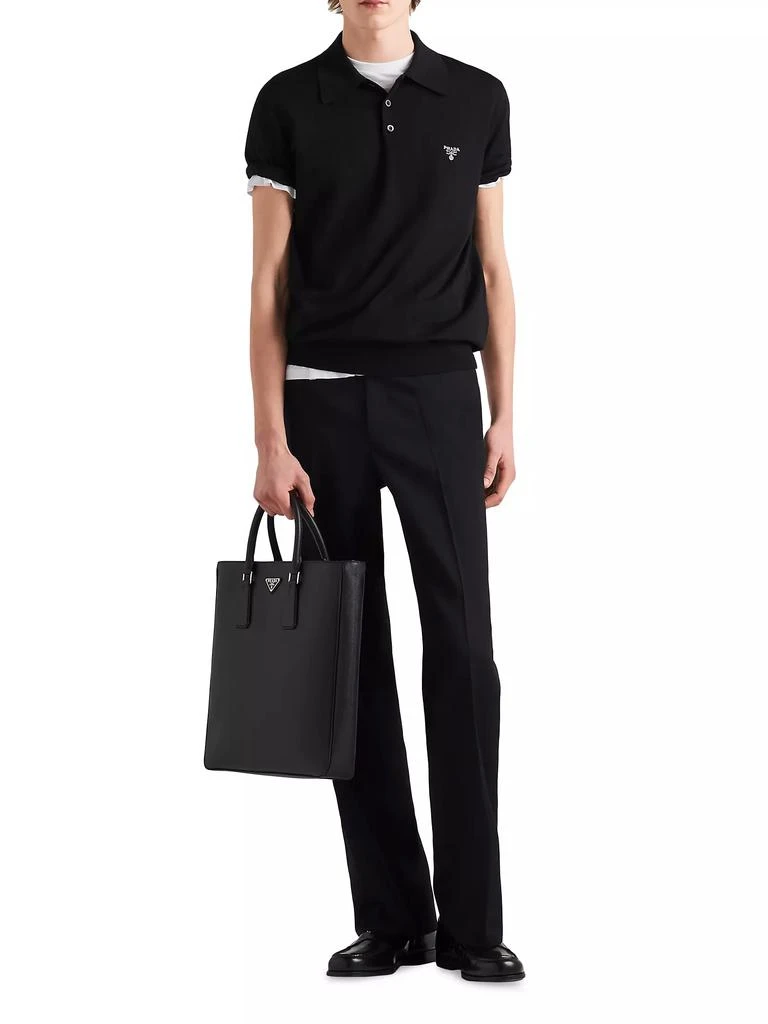Prada Superfine Wool Polo Shirt 2