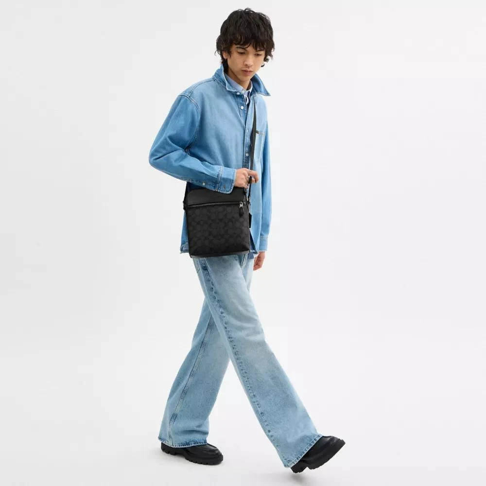Coach Houston Flight Bag In Signature Canvas 2